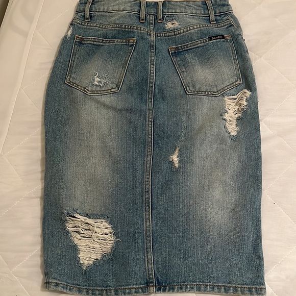 Bardot denim midi skirt - Picture 4 of 4